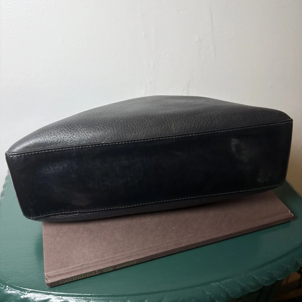 Vintage Kate Spade Shoulder Bag Black Genuine Leather Purse Patent Leather